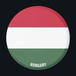 Ungarische Flagge Charming Patriotic Magnet<br><div class="desc">Ungarische Flagge Bezauberndes Patriotisches Magnet mit ungarischer Fahne auf dem Magneten. Der Name des Landes ist in das Design am unteren Rand des Bildes eingebunden. Text ist vollständig anpassbar mit "Anpassen!" Eigenschaft. Dieses schöne Ungarn Magnet ist das stilvolle Geschenk für jeden Anlass. © 2022 CountriesOfTheWorld</div>