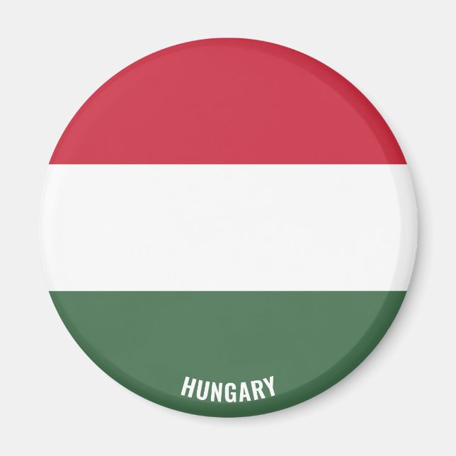 Ungarische Flagge Charming Patriotic Magnet (Vorne)