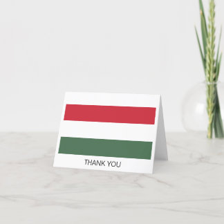 Ungarische Flagge Dankeskarte