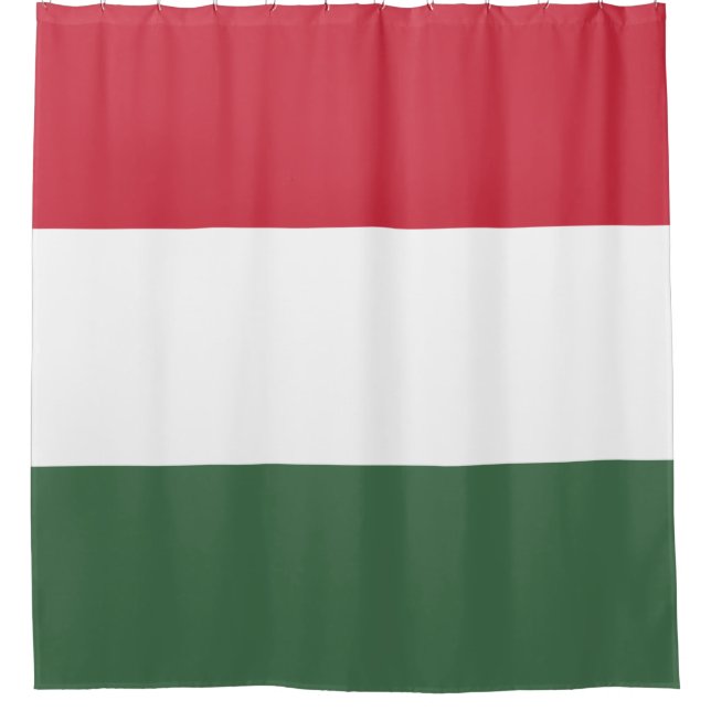 Ungarische Flagge Duschvorhang (Vorderseite)