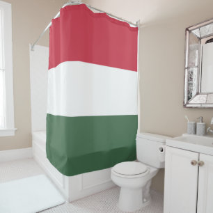 Ungarische Flagge Duschvorhang