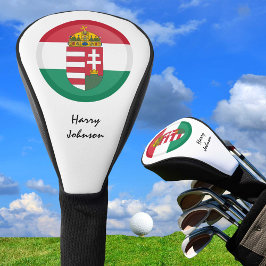 Ungarische Flagge, Emblem und Mit Monogramm Golf Headcover