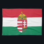 Ungarische Flagge, Emblem und ungarische Küche /Kü Geschirrtuch<br><div class="desc">Küchentücher: Ungarn,  Wappen und ungarische Fahne - Liebe meines Landes,  Reisen,  Urlaub,  Patrioten / Sportfans</div>