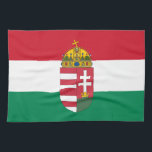 Ungarische Flagge, Emblem und ungarische Küche /Kü Geschirrtuch<br><div class="desc">Küchentücher: Ungarn,  Wappen und ungarische Fahne - Liebe meines Landes,  Reisen,  Urlaub,  Patrioten / Sportfans</div>