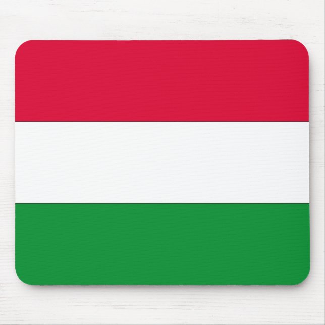 Ungarische Flagge, Flagge Ungarns Mousepad (Vorne)