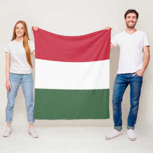 Ungarische Flagge Fleecedecke