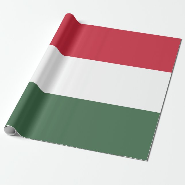 Ungarische Flagge Geschenkpapier (Ungerollt)