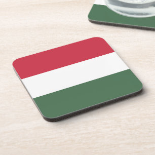 Ungarische Flagge Getränkeuntersetzer