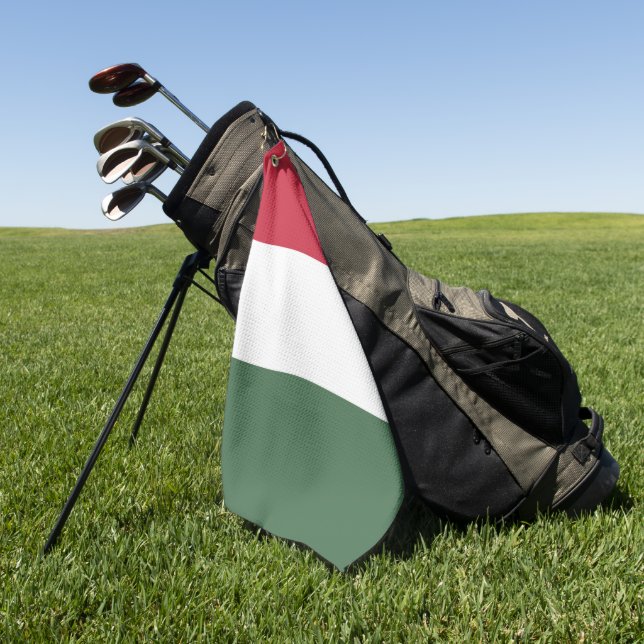 Ungarische Flagge Golfhandtuch (Gras)