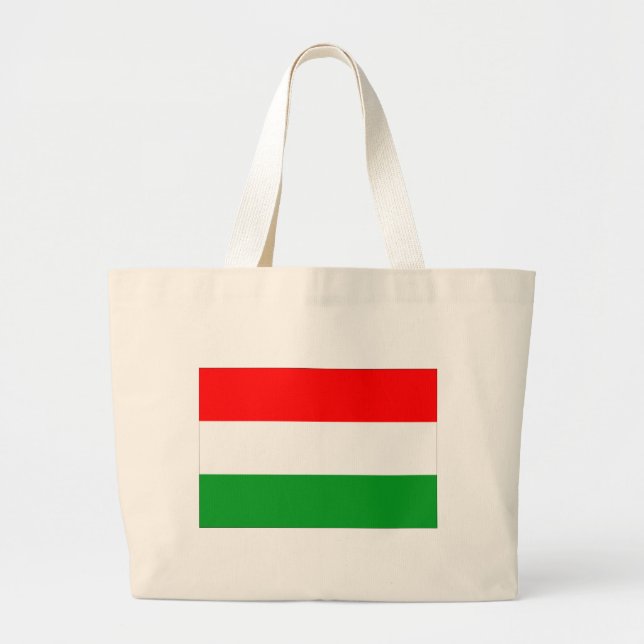 Ungarische Flagge Jumbo Stoffbeutel (Vorne)