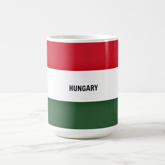 Ungarische Flagge Kaffeetasse (Mittel)