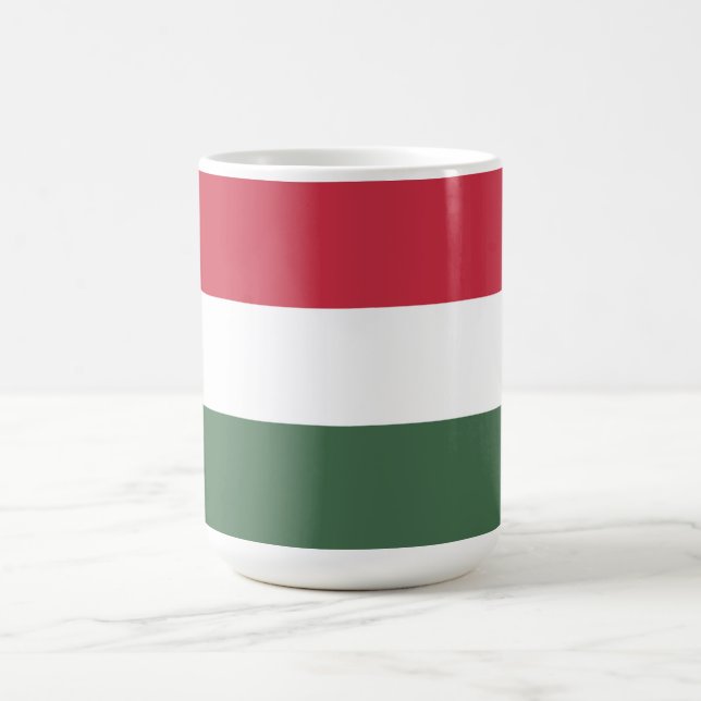 Ungarische Flagge Kaffeetasse (Mittel)