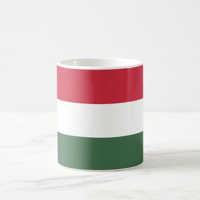 Ungarische Flagge Kaffeetasse (Mittel)