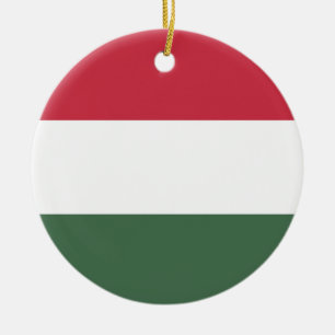 Ungarische Flagge Keramik Ornament