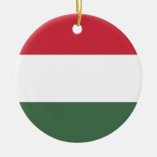 Ungarische Flagge Keramik Ornament