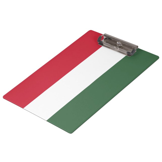 Ungarische Flagge Klemmbrett (Schrägansicht)
