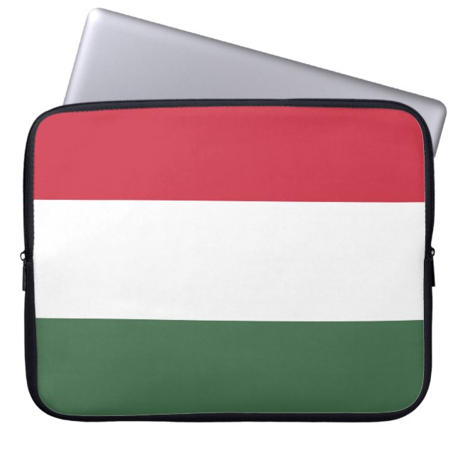 Ungarische Flagge Laptopschutzhülle (Vorderseite)