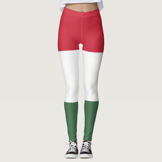 Ungarische Flagge Leggings (Vorderseite)