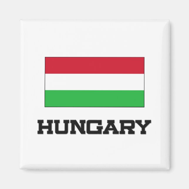 Ungarische Flagge Magnet (Vorne)