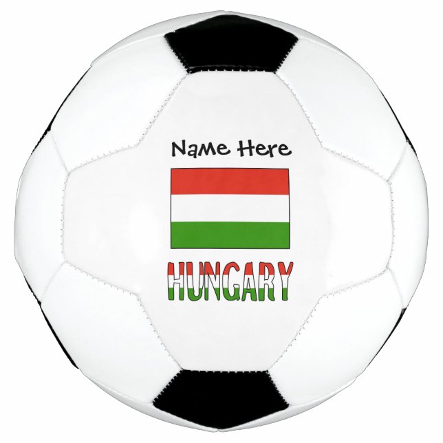 Ungarische Flagge Personalisiert Fußball (Vorderseite)