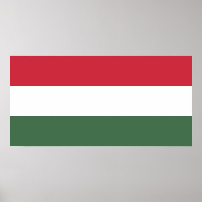 Ungarische Flagge Poster (Vorne)