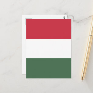 Ungarische Flagge Postkarte