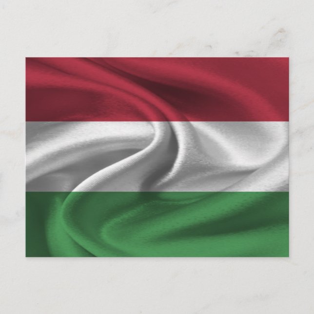 Ungarische Flagge Postkarte (Vorderseite)