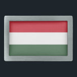 Ungarische Flagge Rechteckige Gürtelschnalle<br><div class="desc">Patriotische Flagge Ungarns.</div>