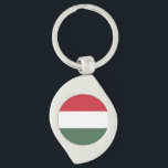 Ungarische Flagge Schlüsselanhänger<br><div class="desc">Patriotische Flagge Ungarns.</div>