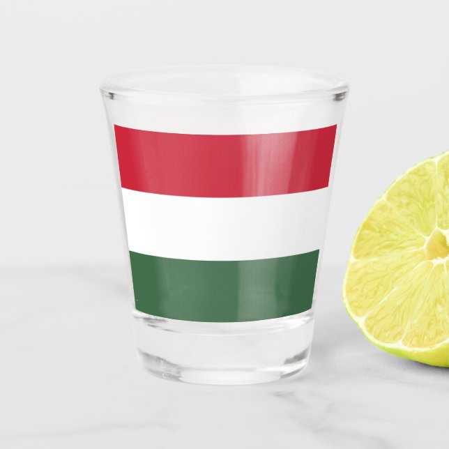Ungarische Flagge Schnapsglas (Vorderseite)