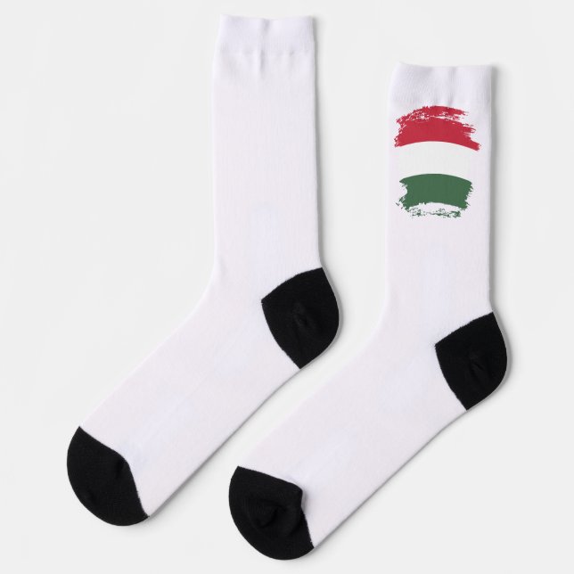 Ungarische Flagge Socken (Linkes Detail)