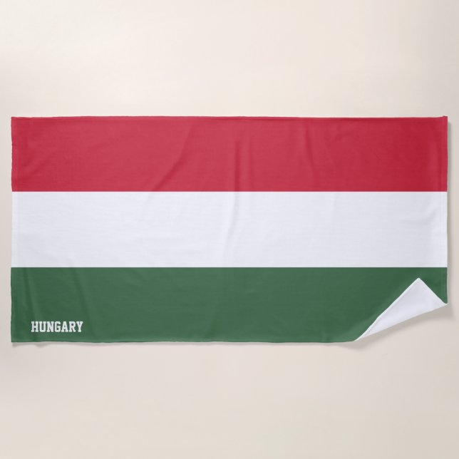Ungarische Flagge Splendid Patriotic Strandtuch (Vorderseite)