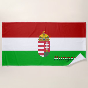 Ungarische Flagge Strandtuch