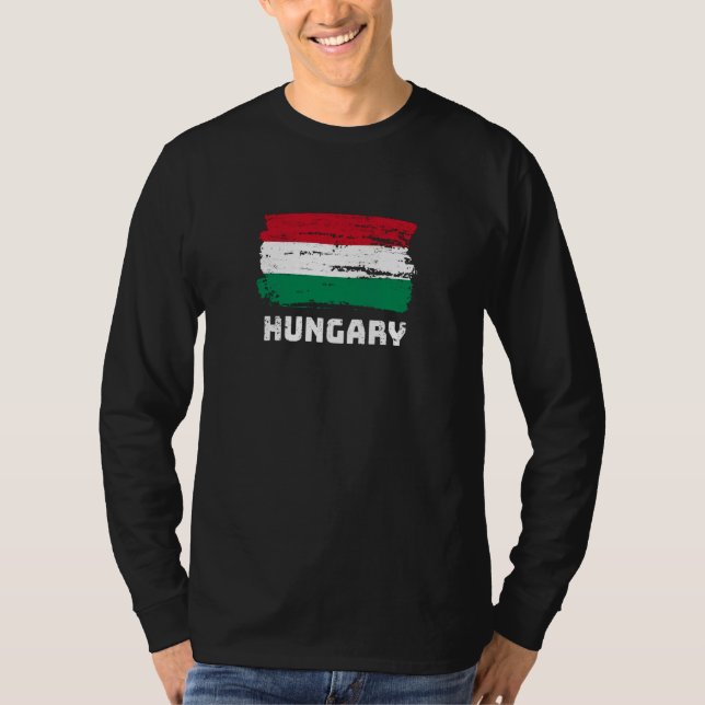 Ungarische Flagge T-Shirt (Vorderseite)
