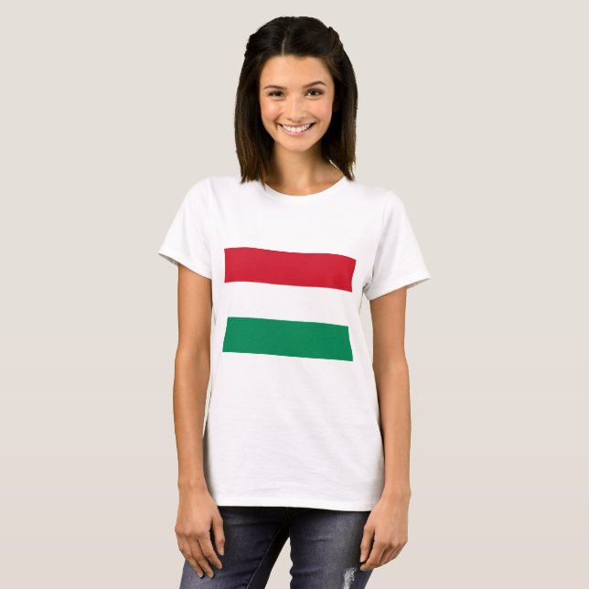 Ungarische Flagge T-Shirt (Vorne ganz)
