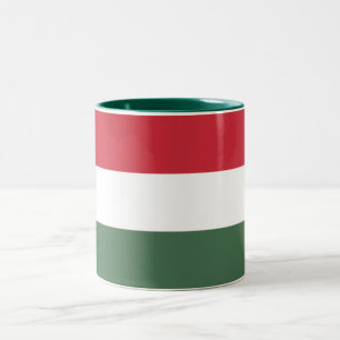Ungarische Flagge Zweifarbige Tasse