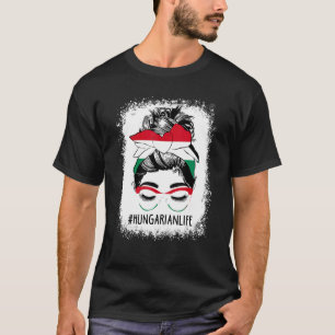 Ungarische Lebensgefährtin Bun Hair Ungarische Fla T-Shirt