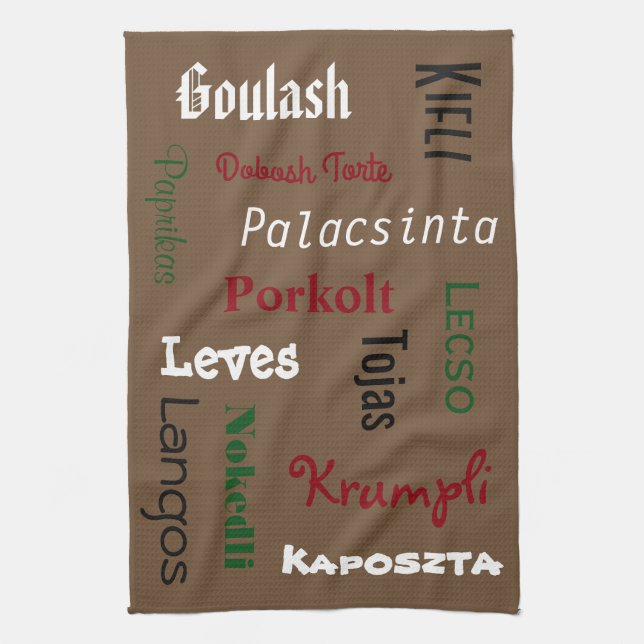 Ungarische Lebensmittelbraun Handtuch (Vertikal)
