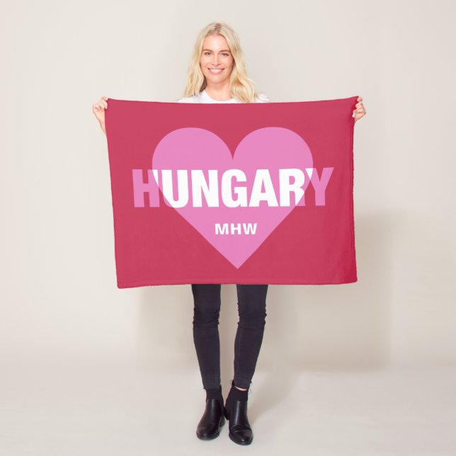 Ungarische Liebe-Vliesdecke Fleecedecke (Beispiel)