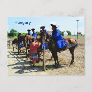 Ungarische Pferderennfahrer Ungarn Postkarte