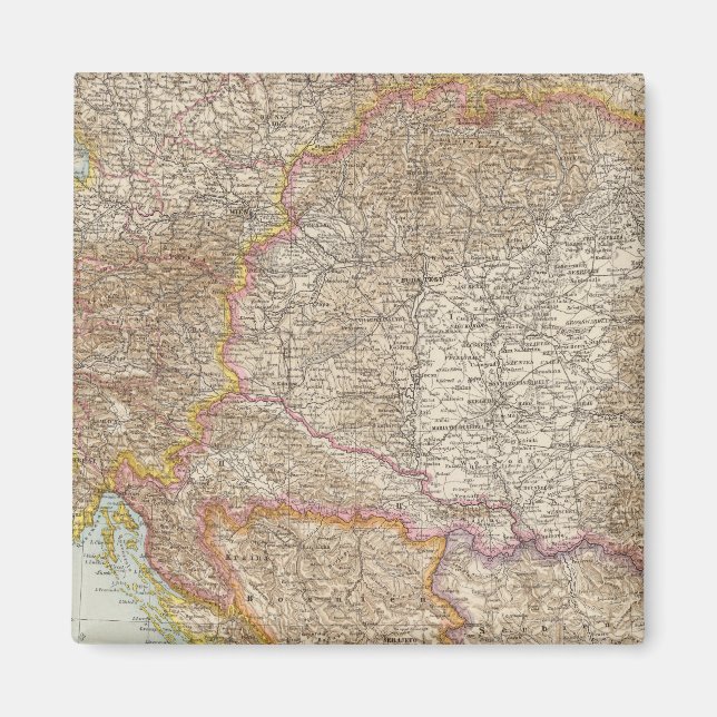 Ungarische Reichskarte Magnet (Vorne)