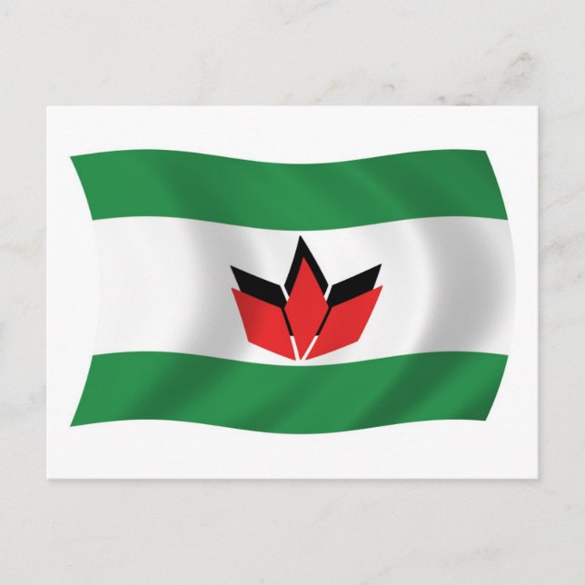 Ungarische Volksflagge Postkarte (Vorderseite)