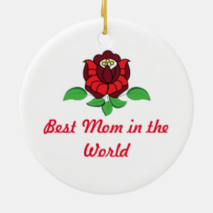 Ungarische Volkskunst personalisiert Keramik Ornament