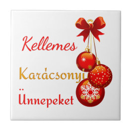 Ungarische Weihnachtsgrüße Fliese