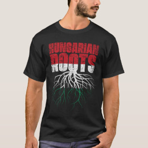 Ungarische Wurzeln Ungarn Erbe Flagge T-Shirt
