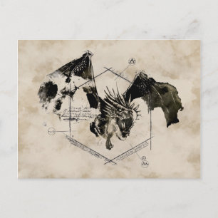 Ungarischer Hornschwanzdrache Postkarte