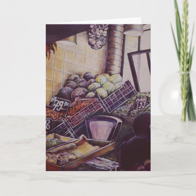 Ungarischer Marktplatz Budapest Grußkarte Karte (Vorderseite)