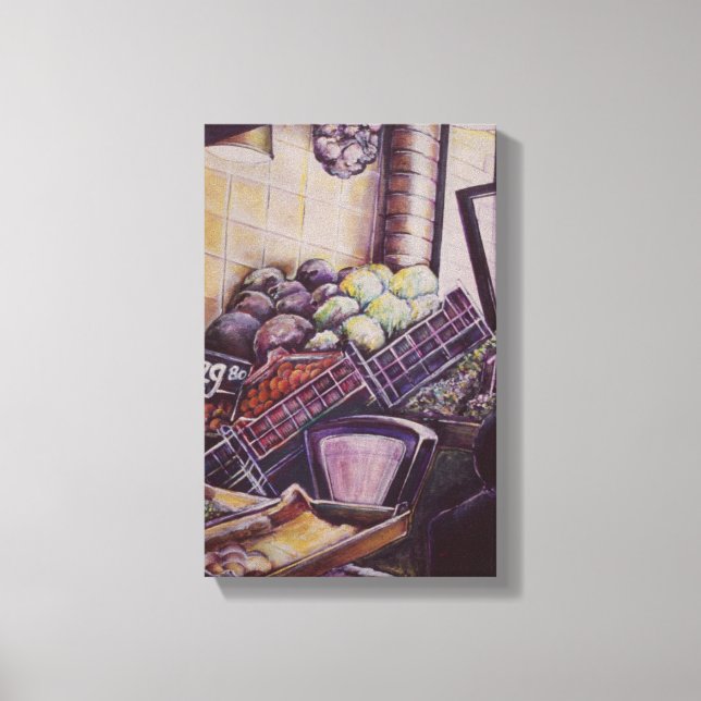 Ungarischer Marktplatz, Budapest Leinwanddruck (Vorderseite)