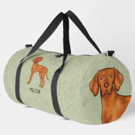 Ungarischer Niedlicher Pointer Hund mit dem Namen  Duffle Bag