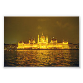 Ungarischer Parlamentssitz, Budapest, Ungarn bei N Fotodruck